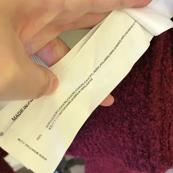 MINKPINK oxblood long cardigan - Picture 4 of 6